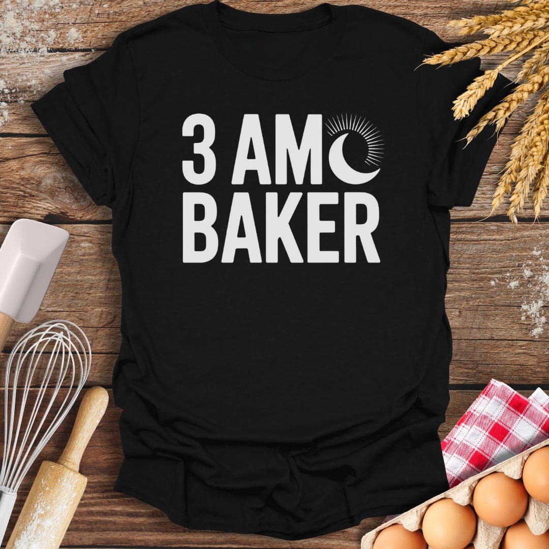 3 AM Baker T-Shirt Black / S Baking Threads