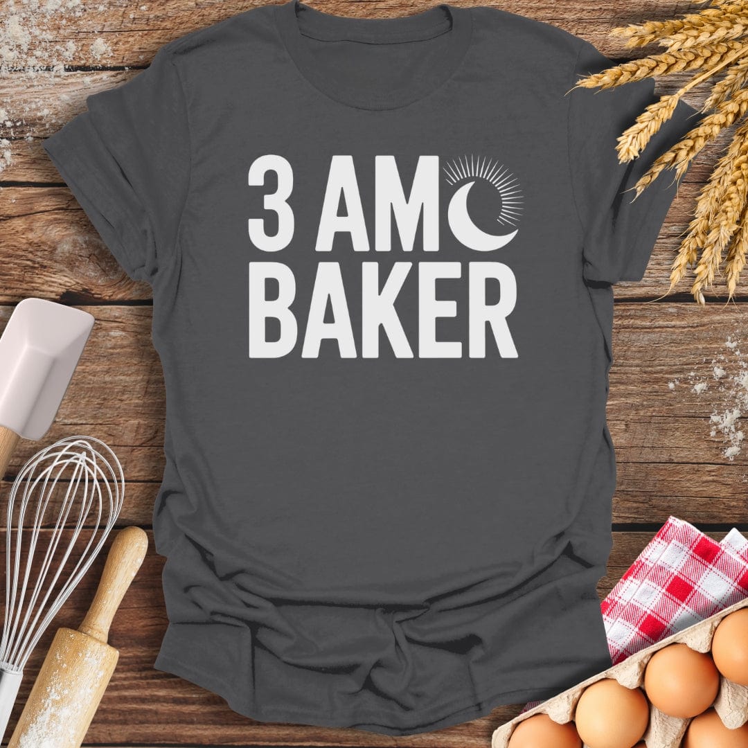 3 AM Baker T-Shirt Charcoal / S Baking Threads