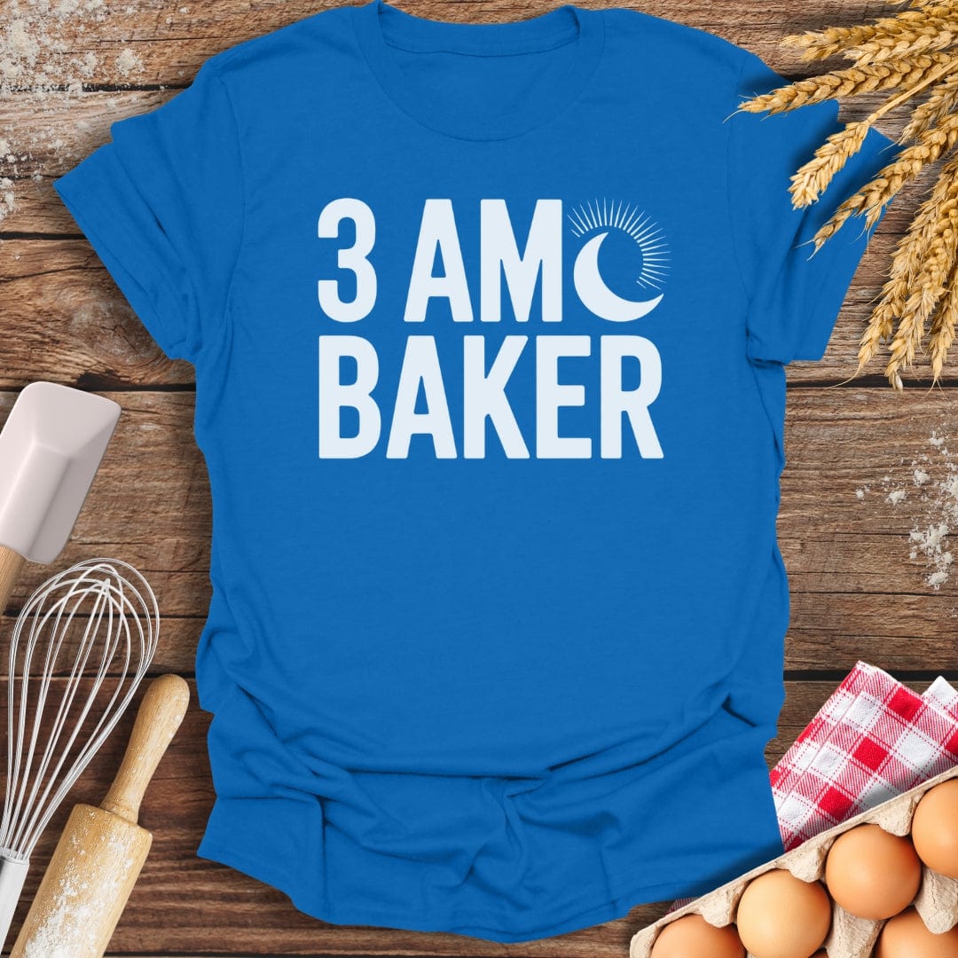 3 AM Baker T-Shirt Royal / S Baking Threads