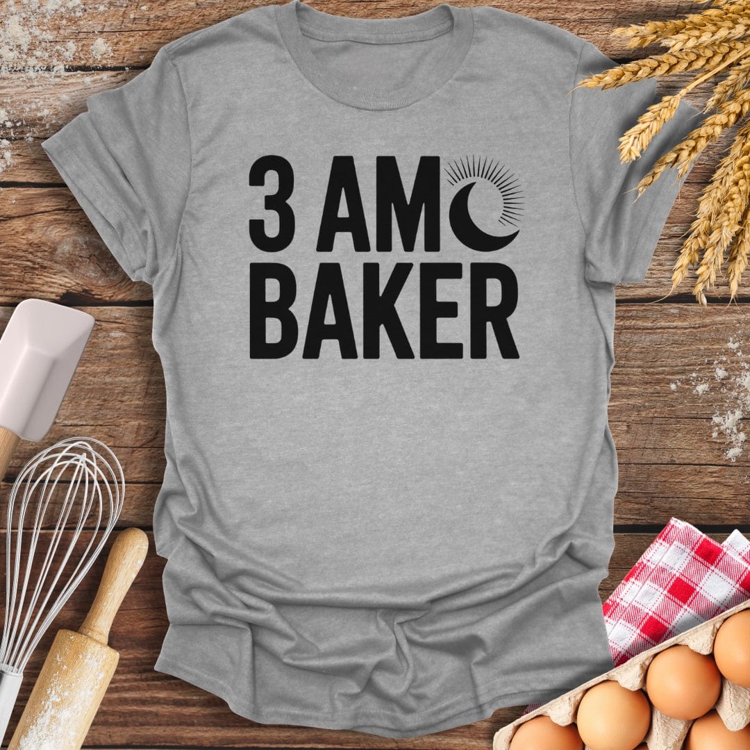 3 AM Baker T-Shirt Sport Grey / S Baking Threads