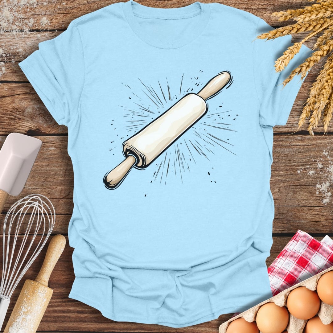 A Rolling Pin T-Shirt Light Blue / S Baking Threads