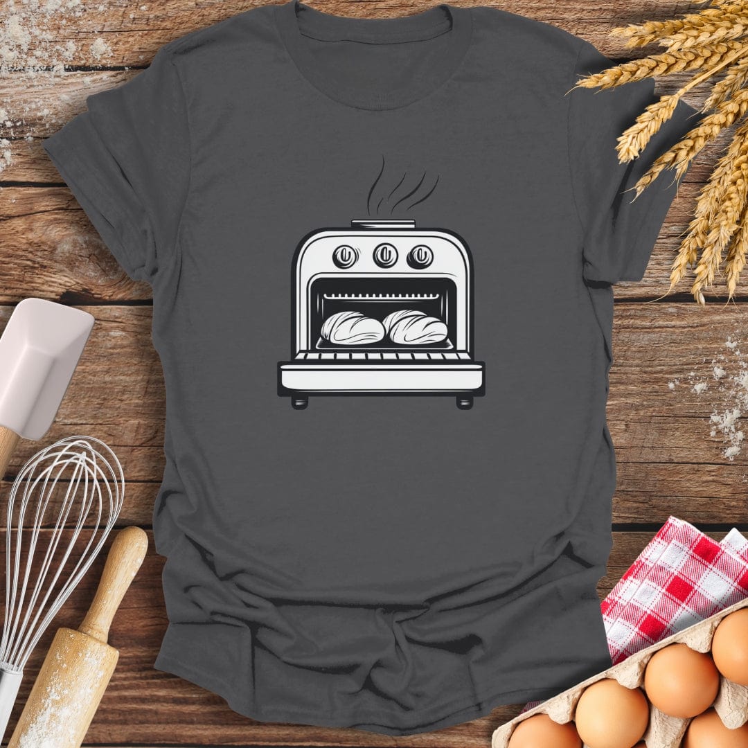A Simple Oven T-Shirt Charcoal / S Baking Threads