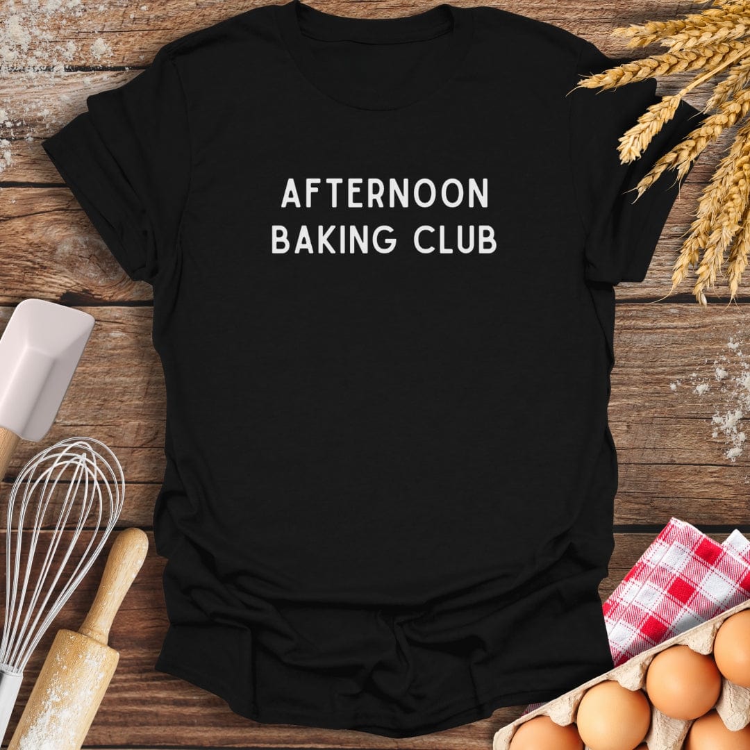 Afternoon Baking Club T-Shirt Black / S Baking Threads