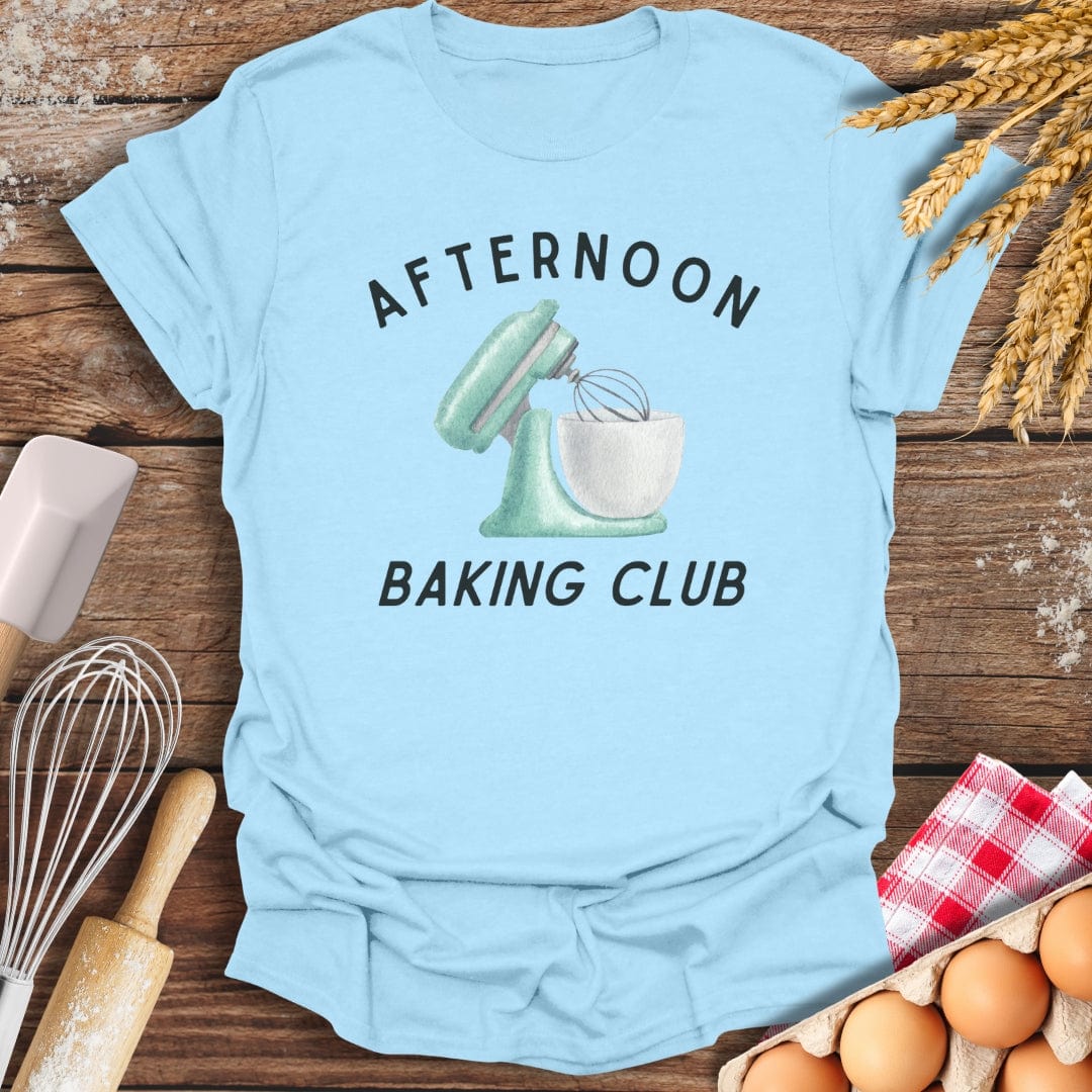 Afternoon Baking Club T-Shirt Light Blue / S Baking Threads