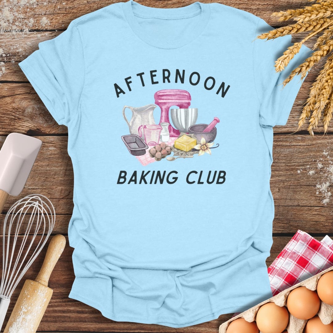 Afternoon Baking Club T-Shirt Light Blue / S Baking Threads