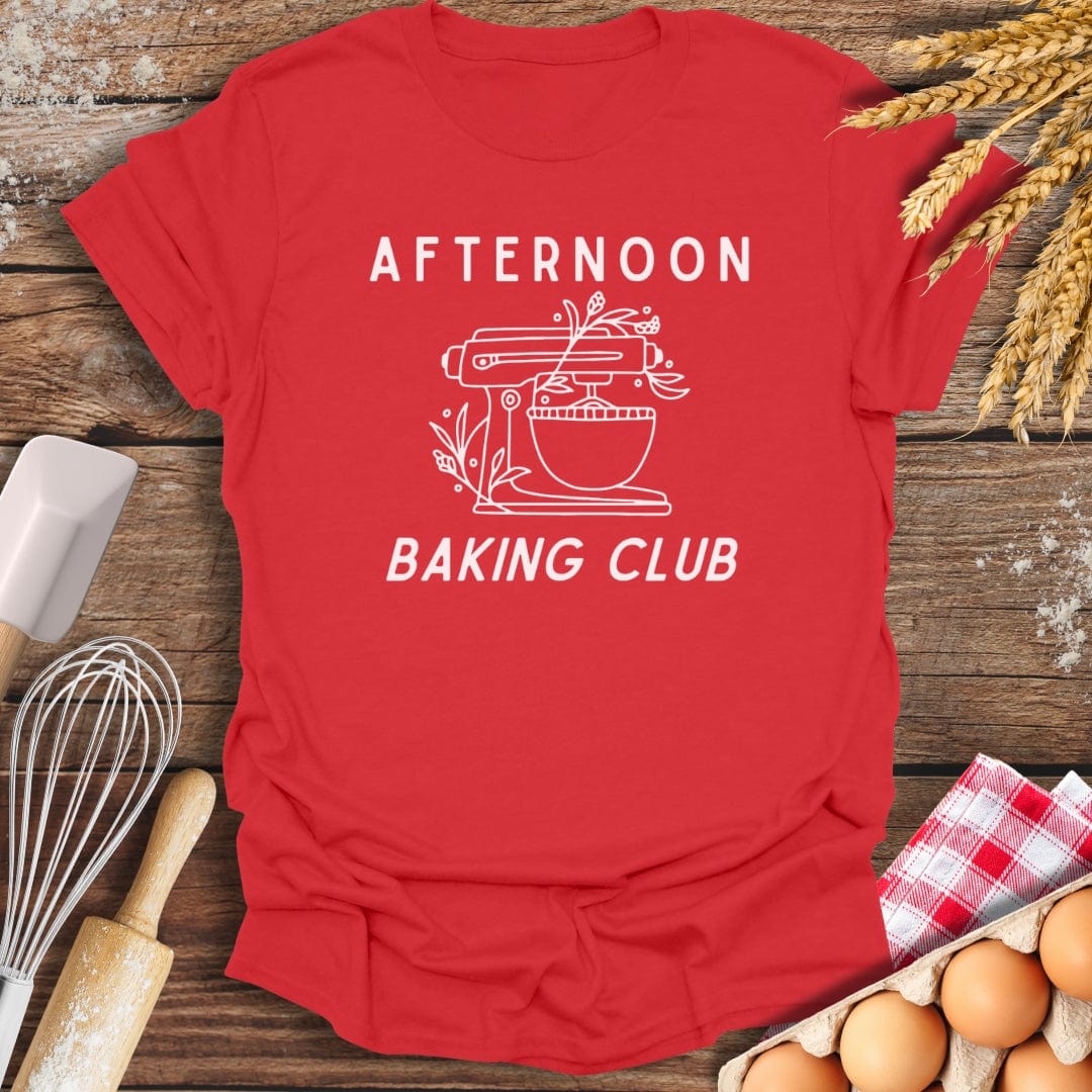 Afternoon Baking Club T-Shirt Red / S Baking Threads