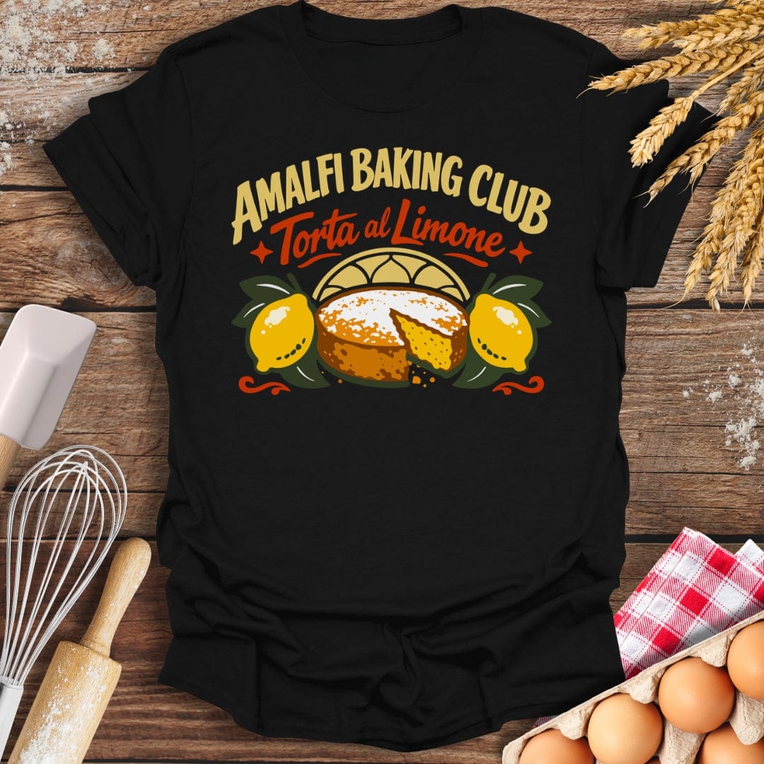 Amalfi Baking Club T-Shirt Black / S Baking Threads