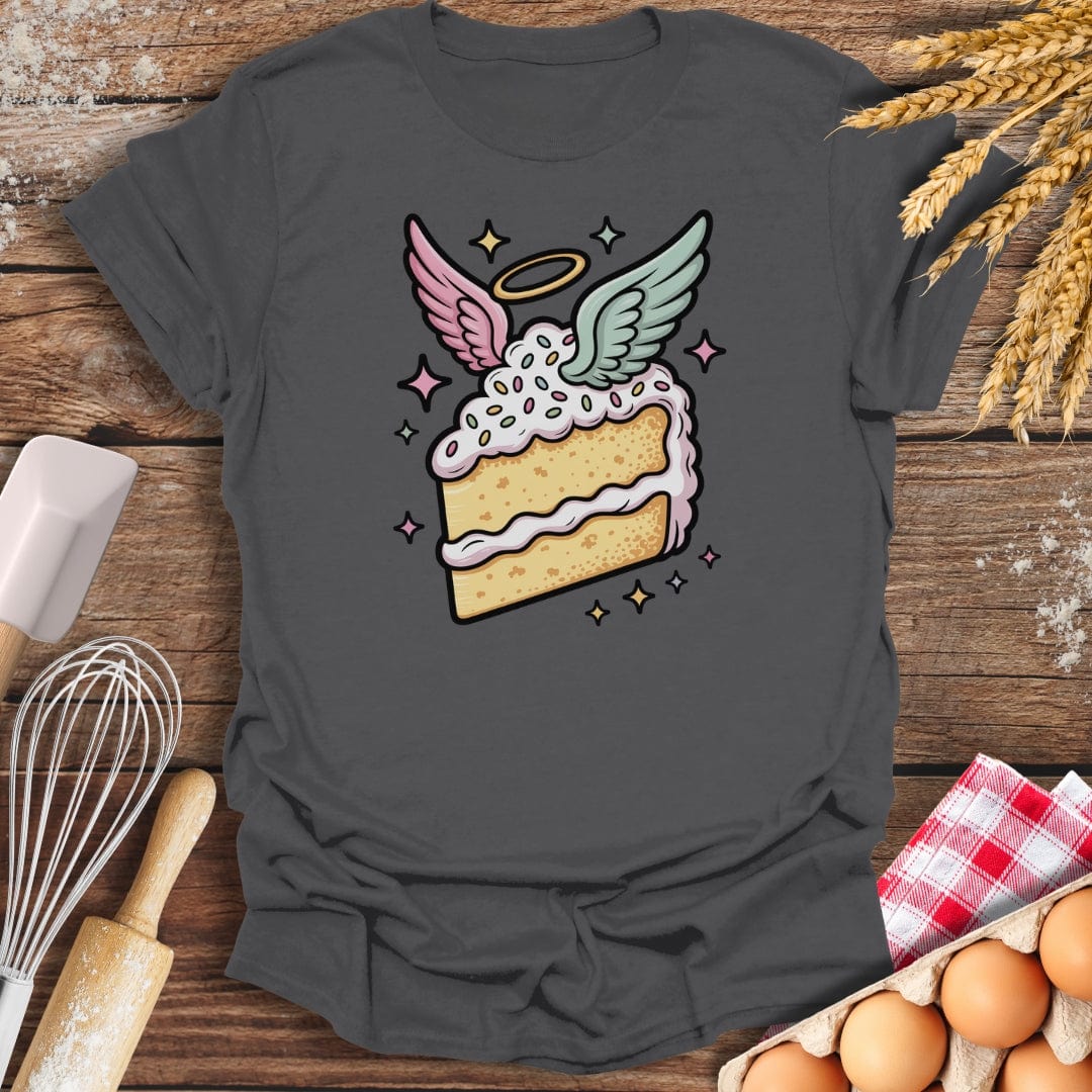 Angel Cake T-Shirt Charcoal / S Baking Threads
