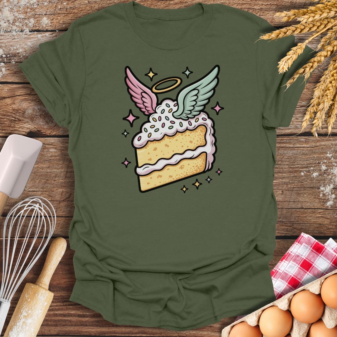 Angel Cake T-Shirt Military Green / S Baking Threads