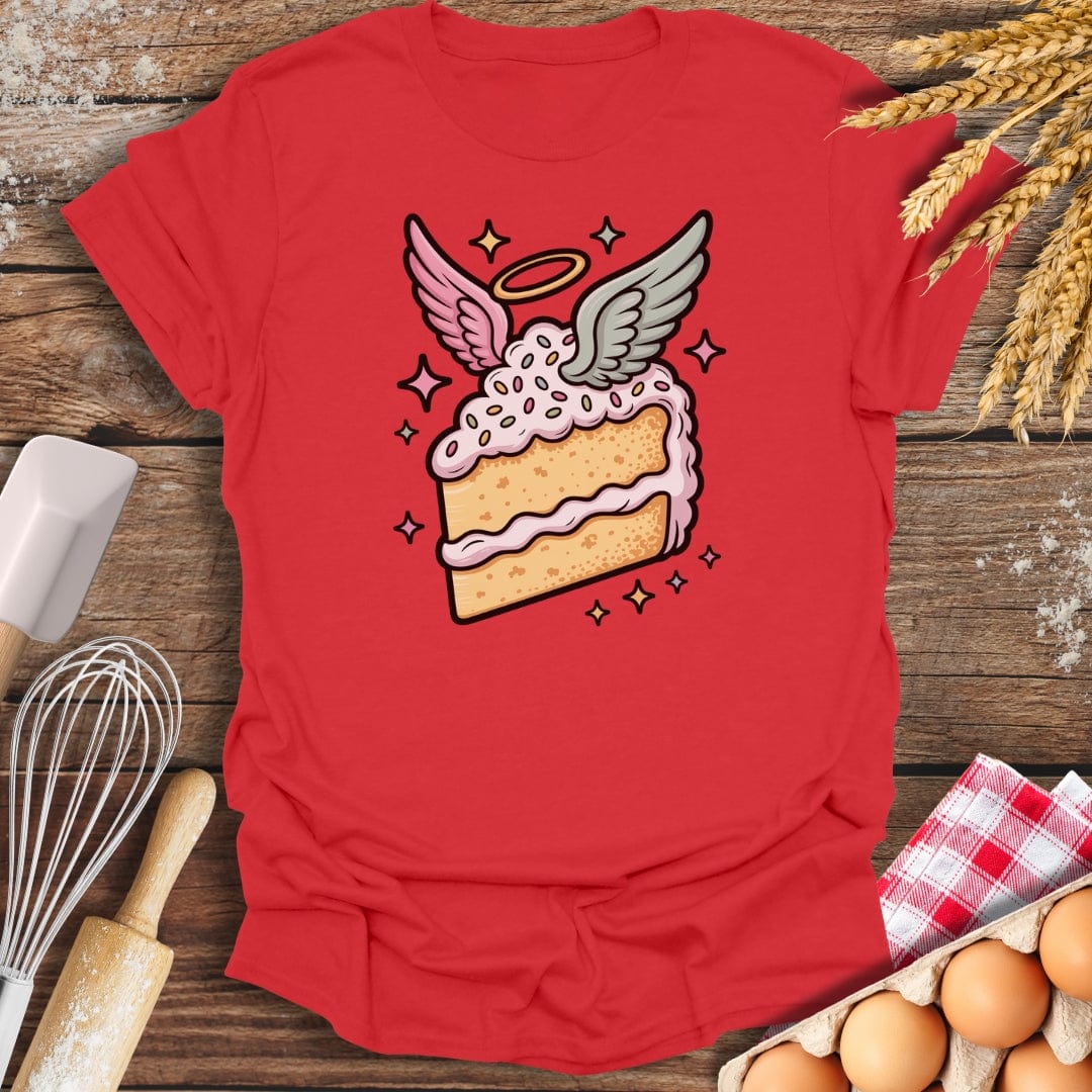 Angel Cake T-Shirt Red / S Baking Threads
