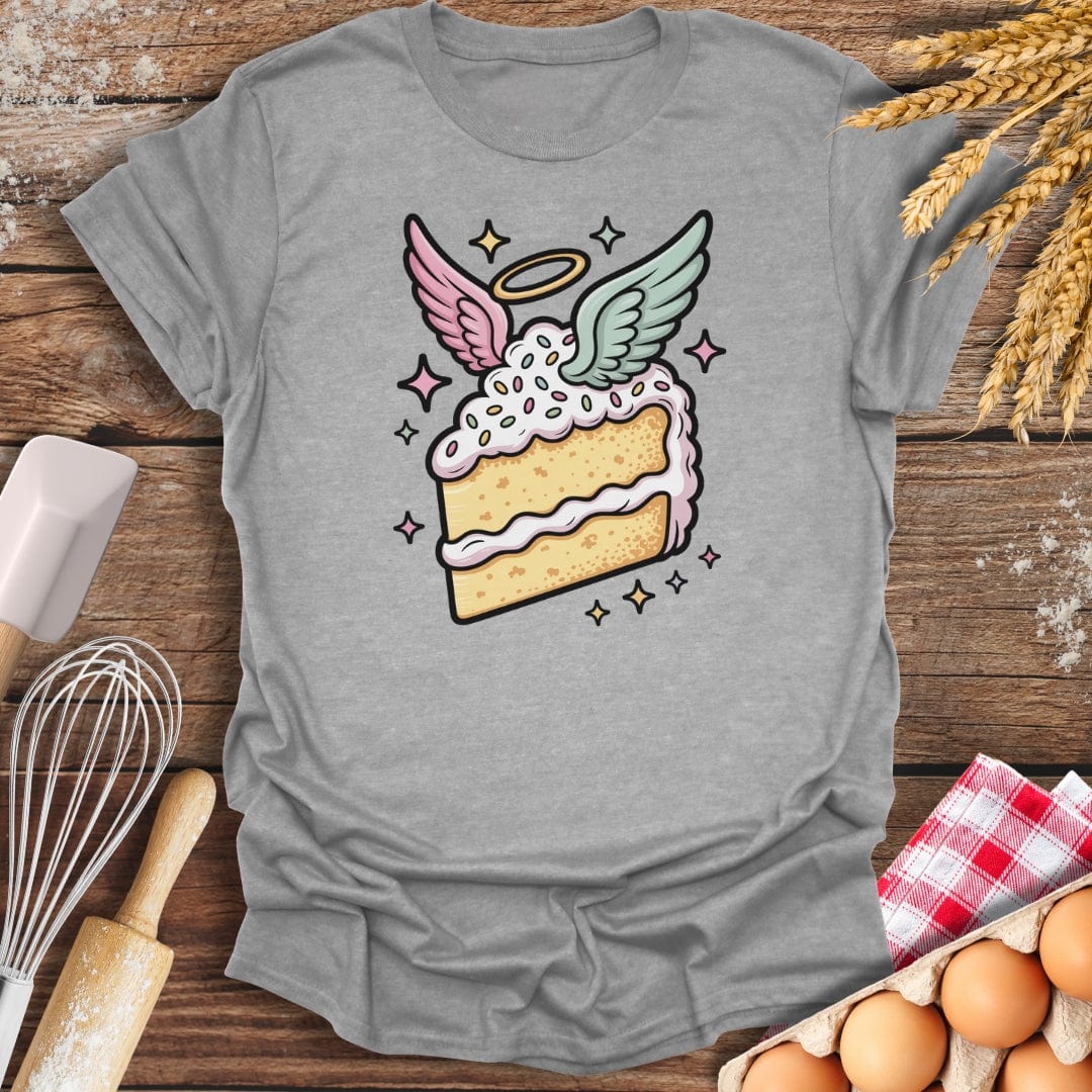 Angel Cake T-Shirt Sport Grey / S Baking Threads