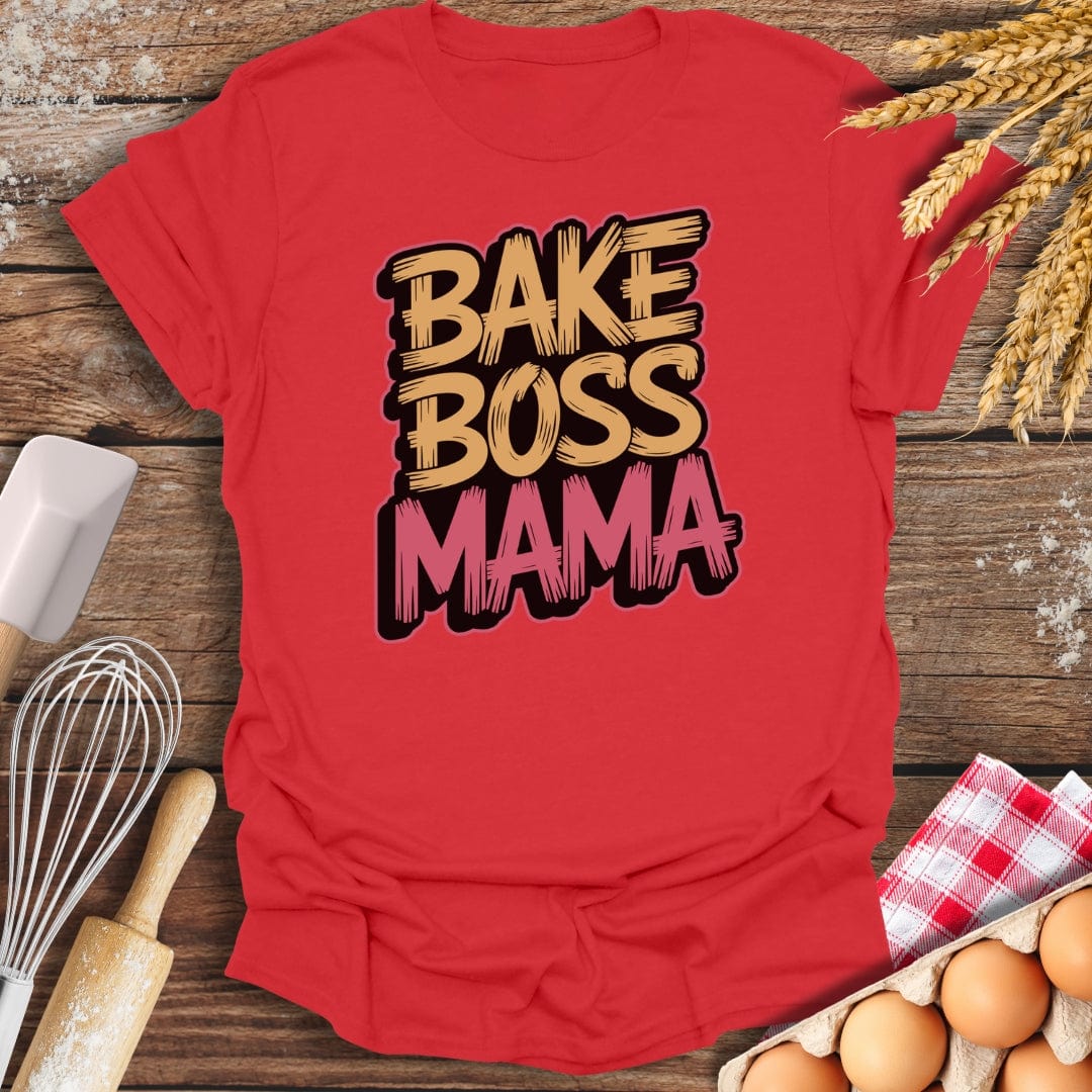 Bake Boss Mama T-Shirt Red / S Baking Threads