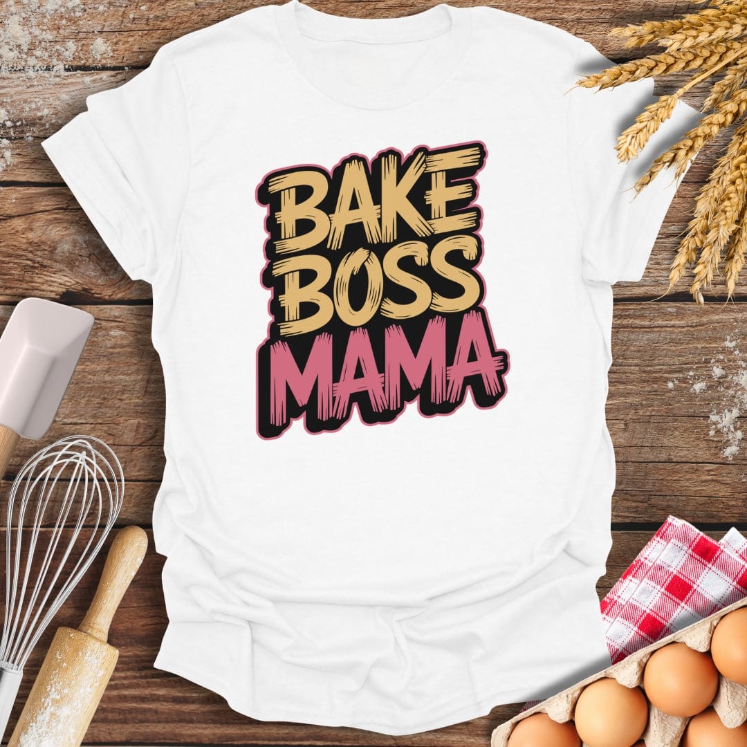 Bake Boss Mama T-Shirt White / S Baking Threads
