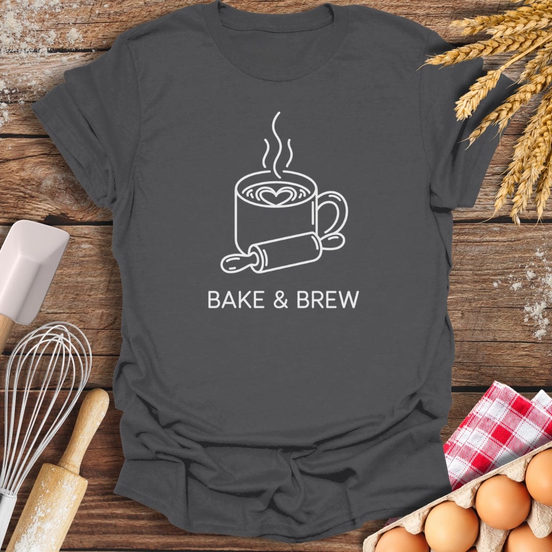 Bake & Brew T-Shirt Charcoal / S Baking Threads