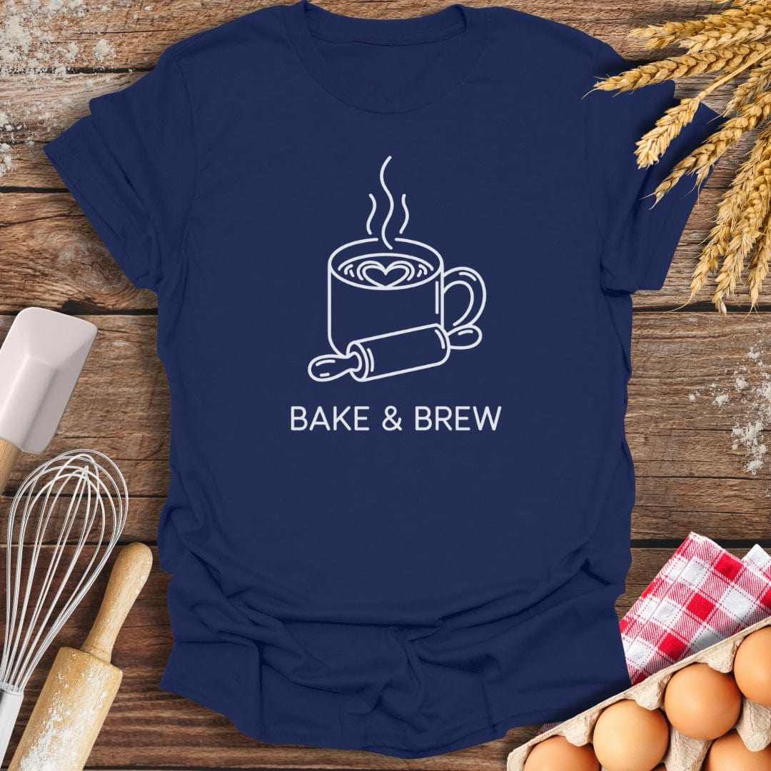 Bake & Brew T-Shirt Navy / S Baking Threads
