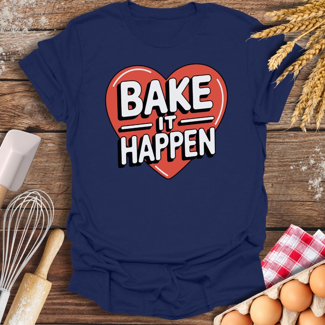 Bake It Happen T-Shirt Navy / S Baking Threads