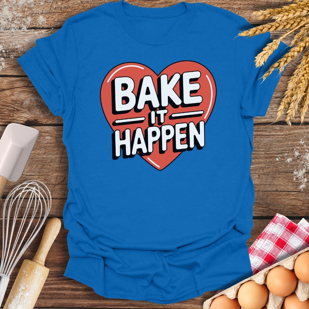 Bake It Happen T-Shirt Royal / S Baking Threads