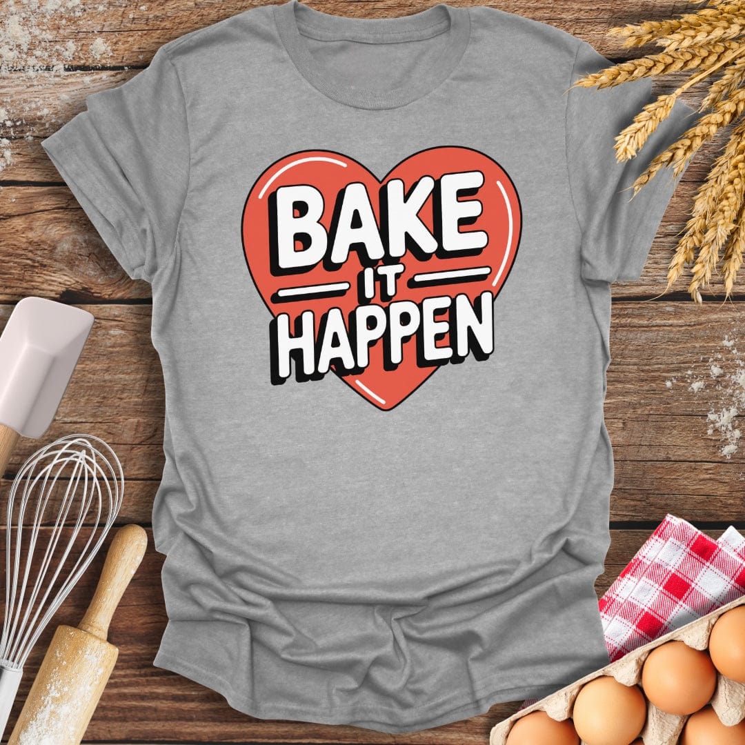Bake It Happen T-Shirt Sport Grey / S Baking Threads