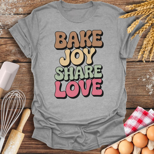 Bake Joy Share Love T-Shirt Sport Grey / S Baking Threads