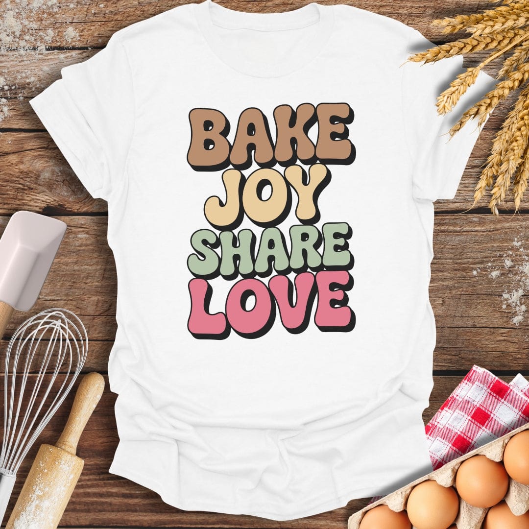 Bake Joy Share Love T-Shirt White / S Baking Threads