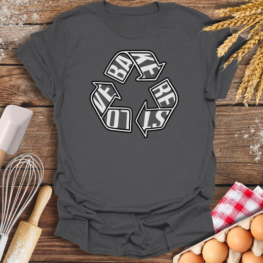 Bake Rest Love T-Shirt Charcoal / S Baking Threads