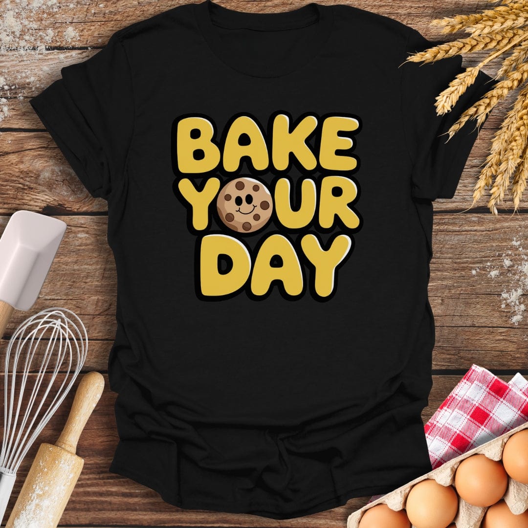 Bake Your Day T-Shirt Black / S Baking Threads