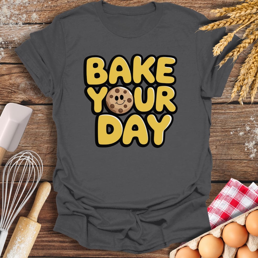 Bake Your Day T-Shirt Charcoal / S Baking Threads