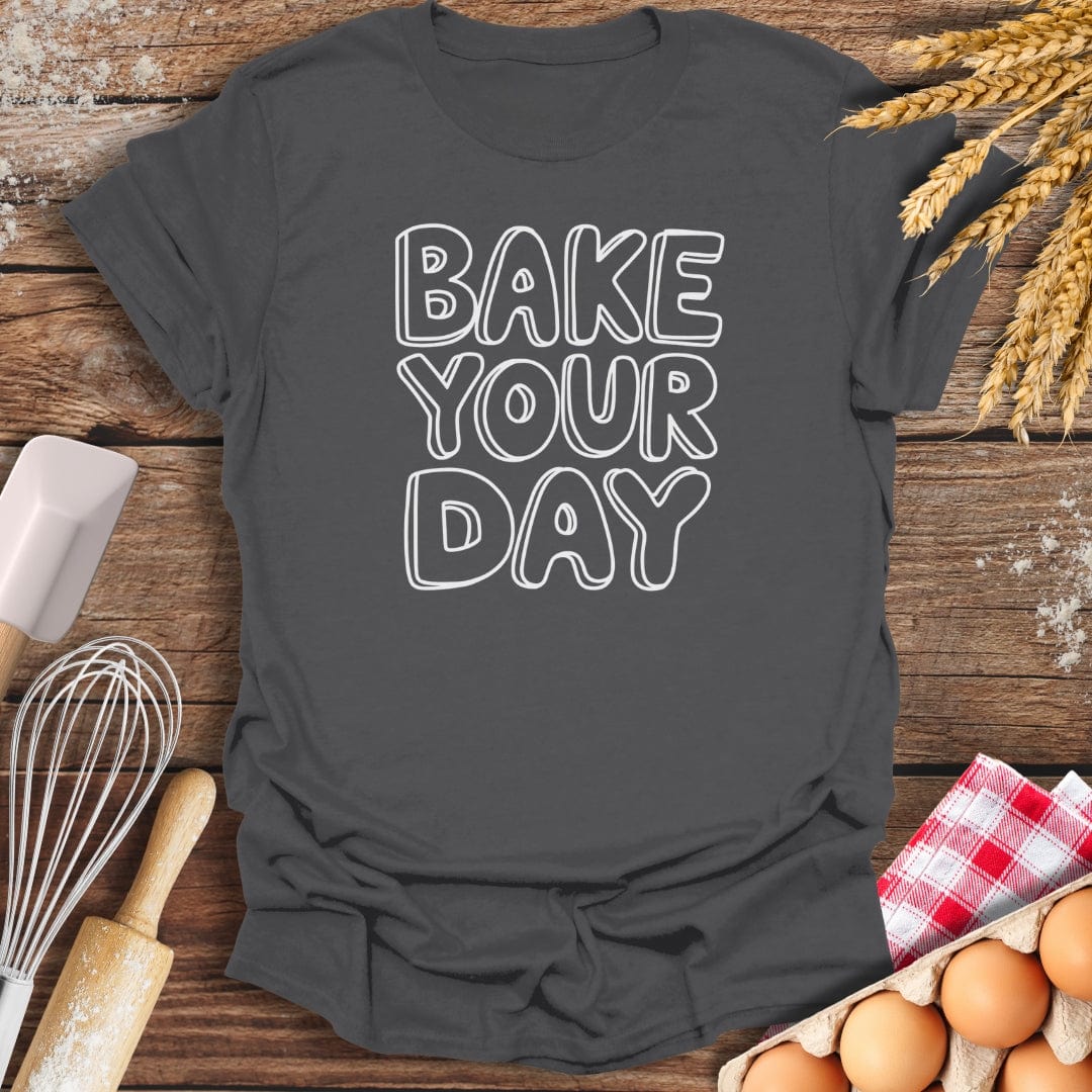 Bake Your Day T-Shirt Charcoal / S Baking Threads