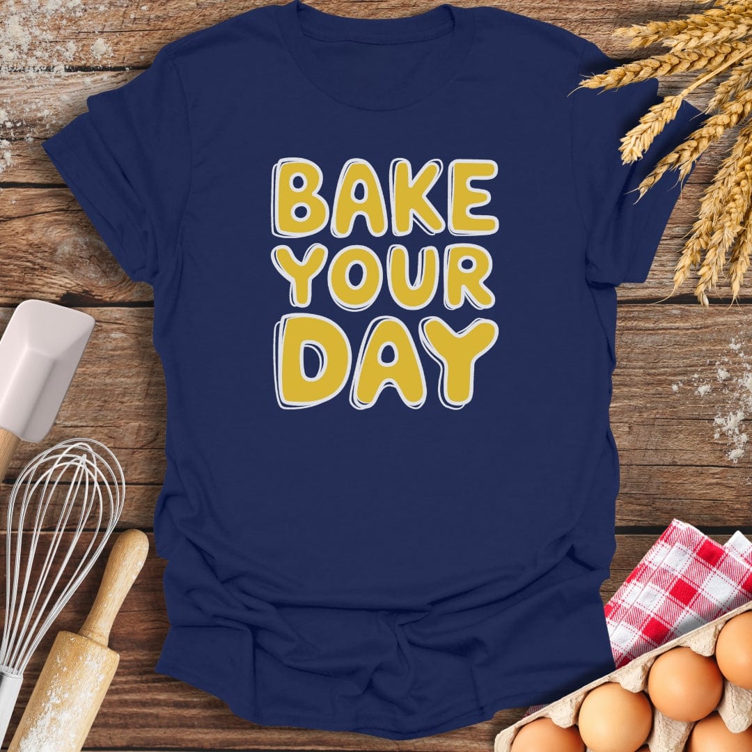 Bake Your Day T-Shirt Navy / S Baking Threads