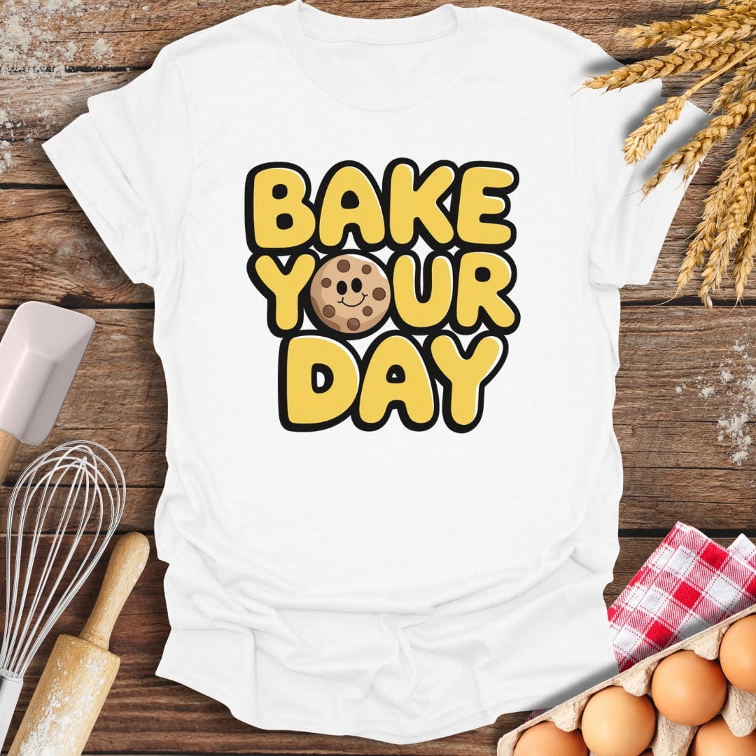 Bake Your Day T-Shirt White / S Baking Threads