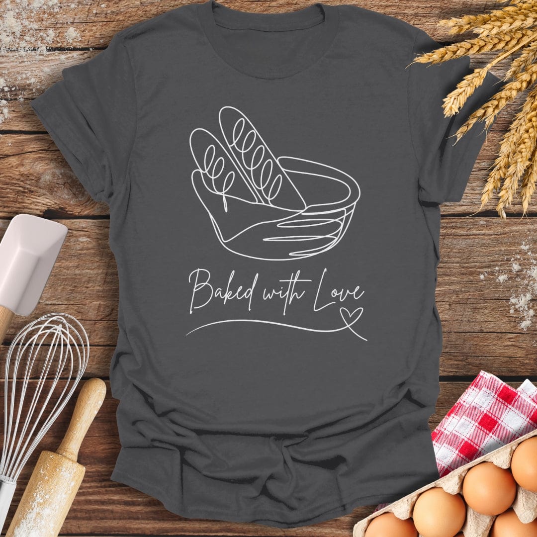 Baked With Love T-Shirt Charcoal / S Baking Threads