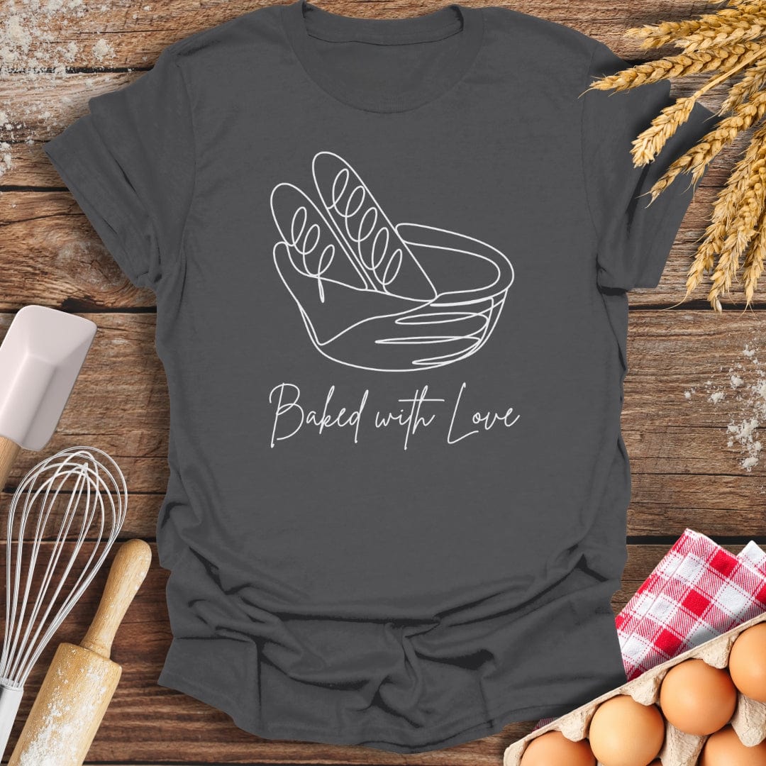 Baked With Love T-Shirt Charcoal / S Baking Threads