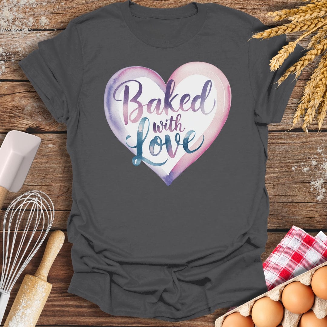 Baked With Love T-Shirt Charcoal / S Baking Threads