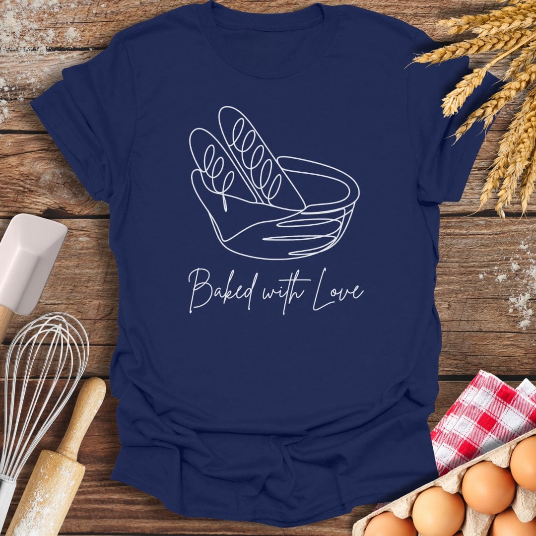 Baked With Love T-Shirt Navy / S Baking Threads