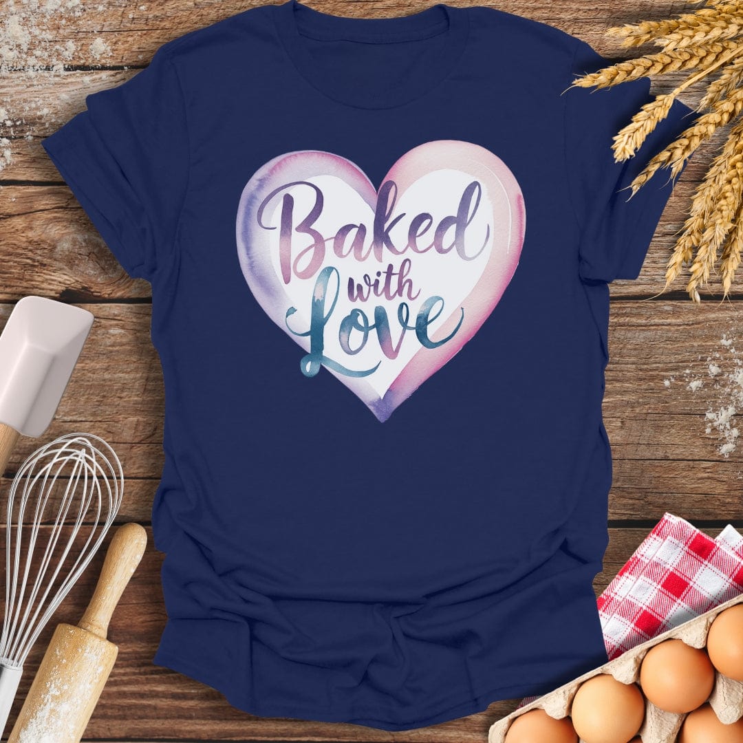 Baked With Love T-Shirt Navy / S Baking Threads