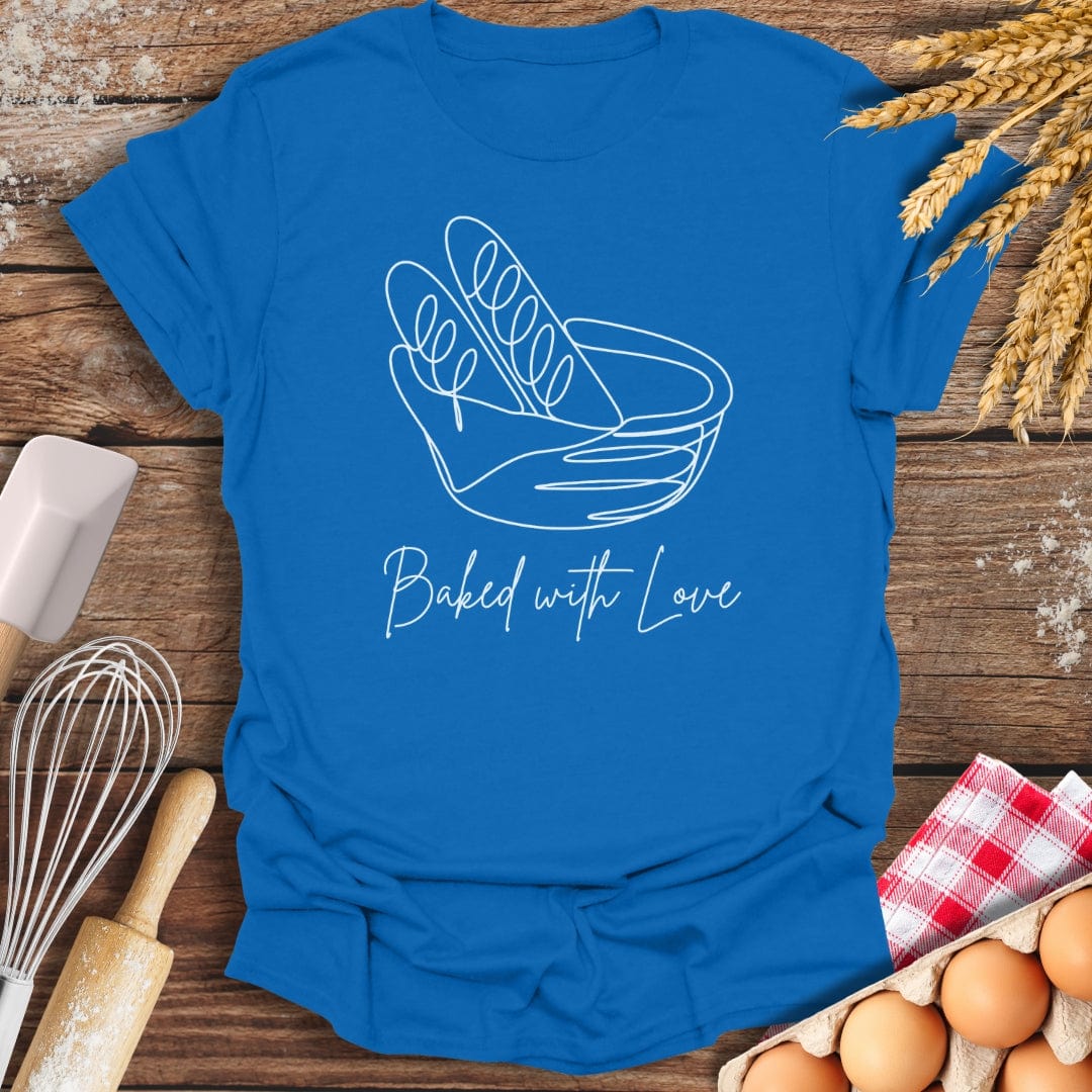Baked With Love T-Shirt Royal / S Baking Threads