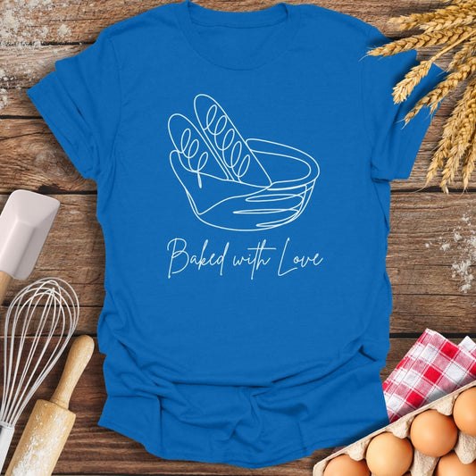 Baked With Love T-Shirt Royal / S Baking Threads