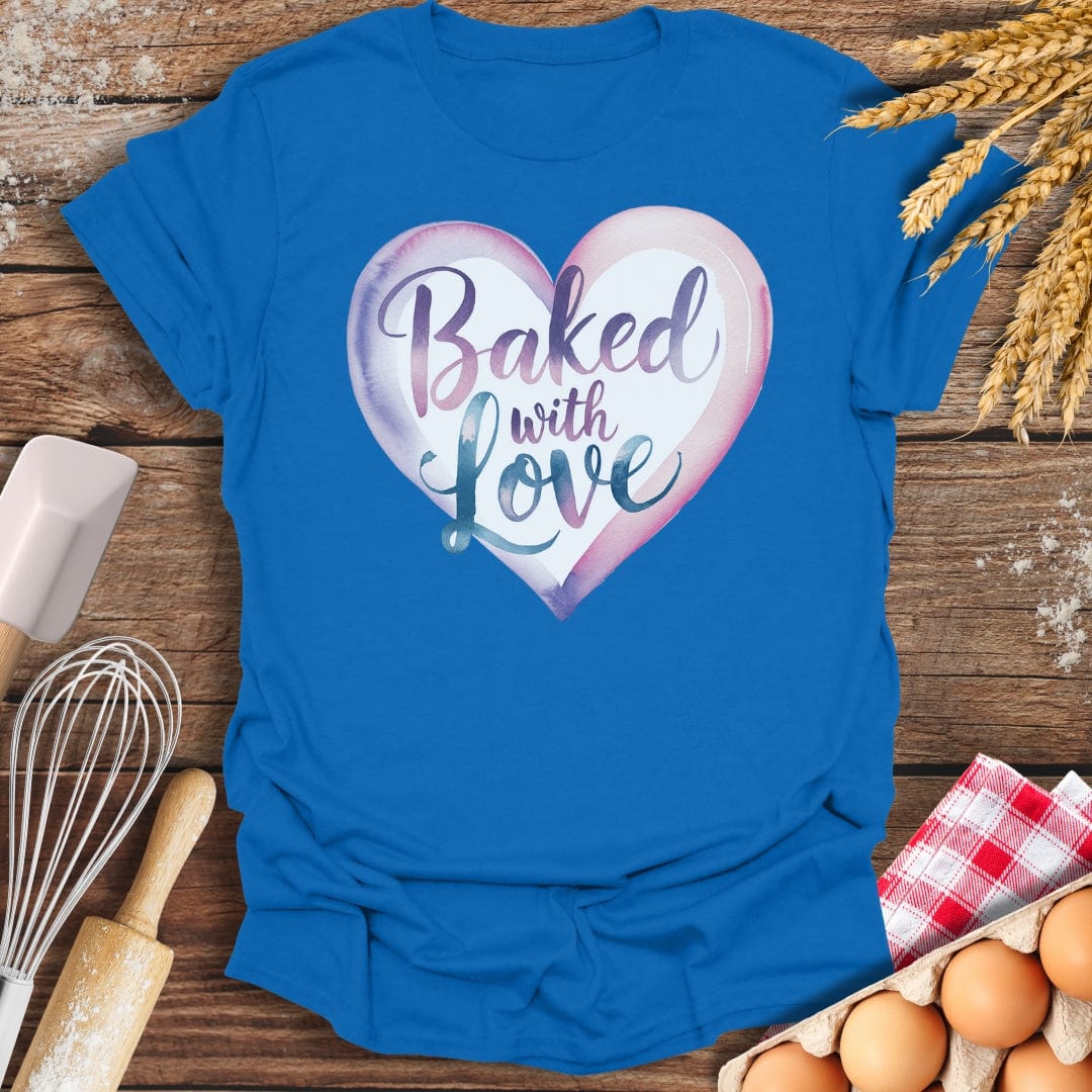 Baked With Love T-Shirt Royal / S Baking Threads