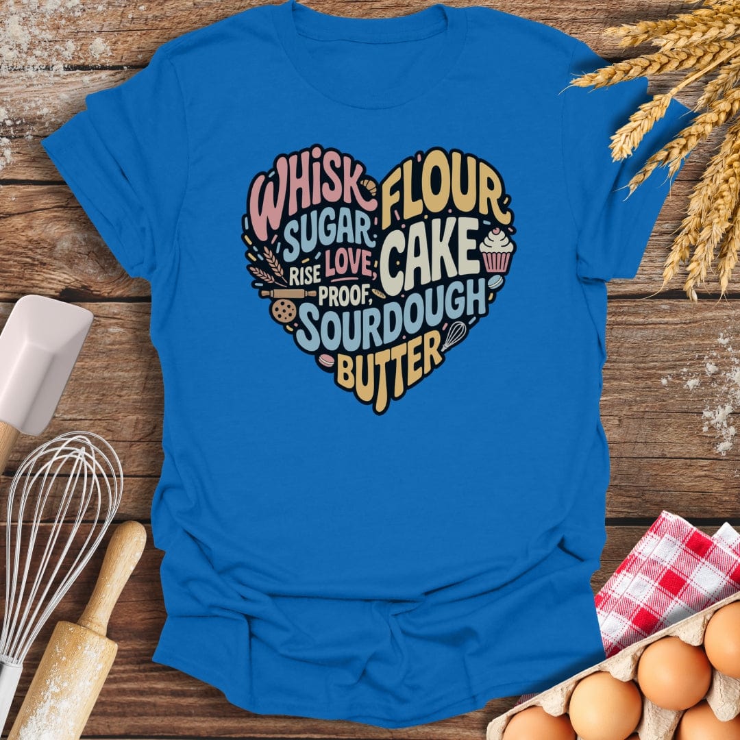 Baker’s Heart T-Shirt Royal / S Baking Threads