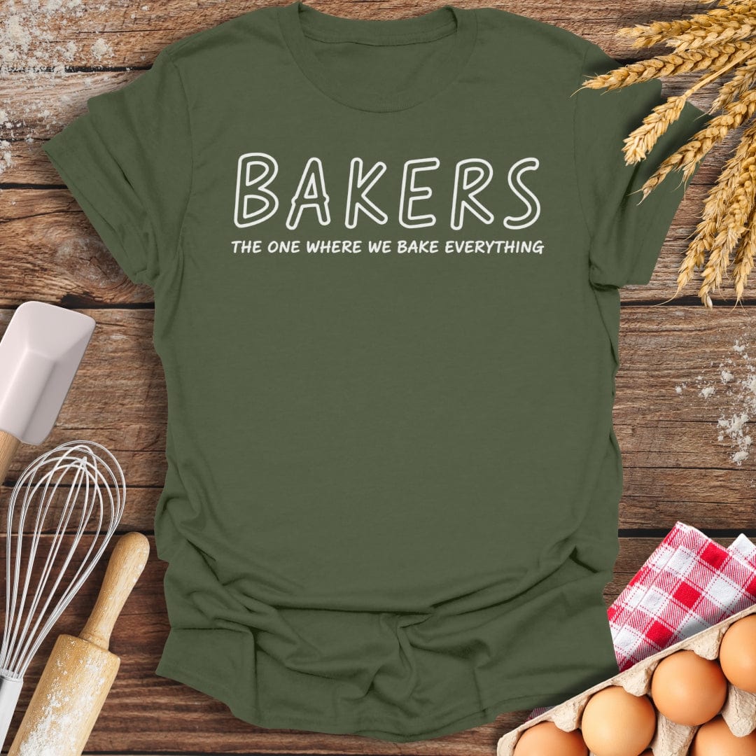 Bakers T-Shirt Military Green / S Baking Threads