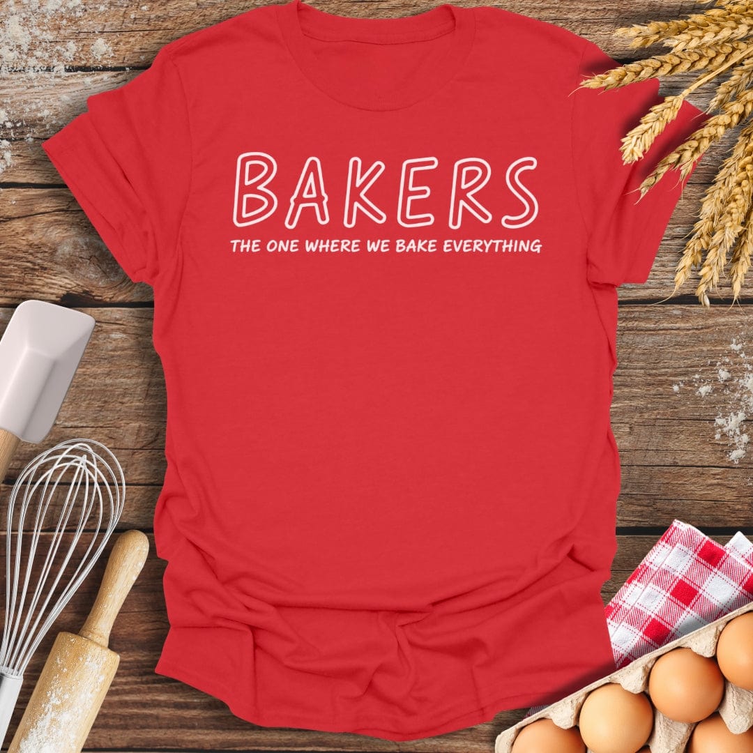 Bakers T-Shirt Red / S Baking Threads