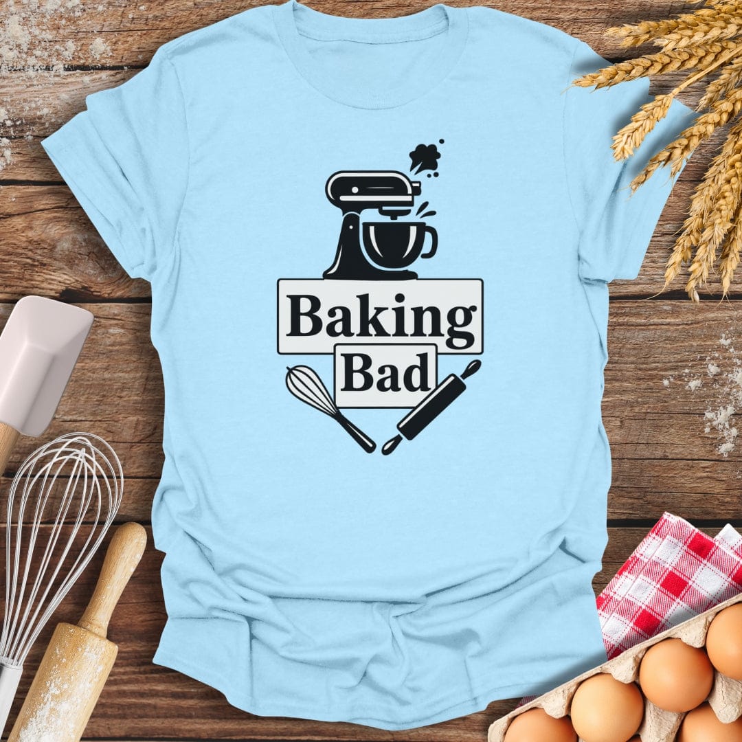 Baking Bad T-Shirt Light Blue / S Baking Threads