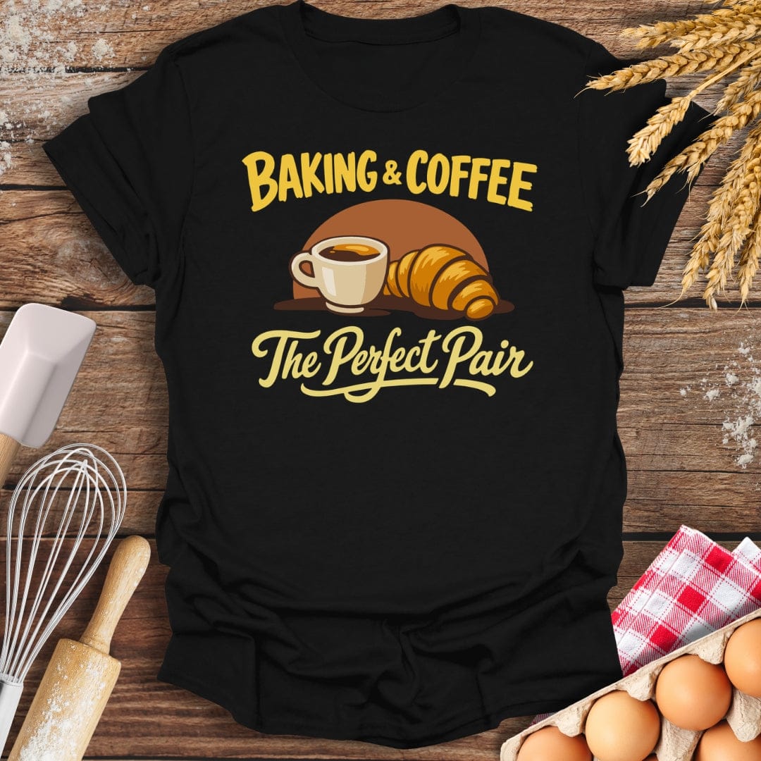Baking & Coffee T-Shirt Black / S Baking Threads