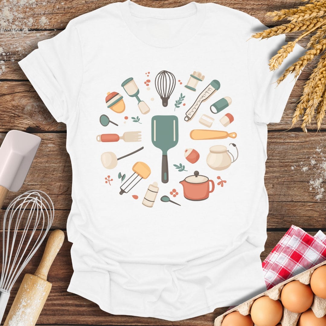 Baking Essentials Collection T-Shirt White / S Baking Threads