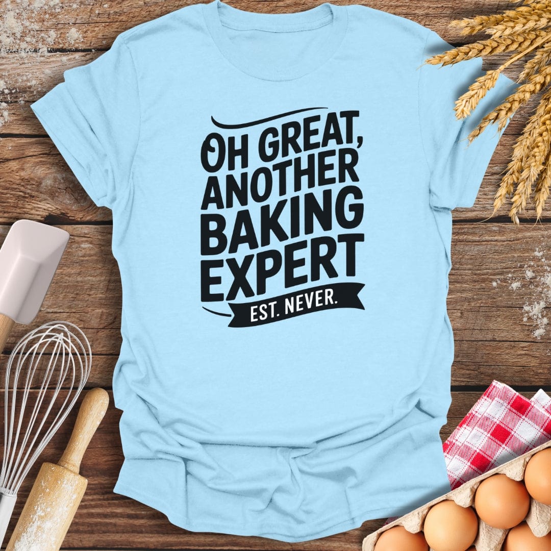 Baking Expert T-Shirt Light Blue / S Baking Threads