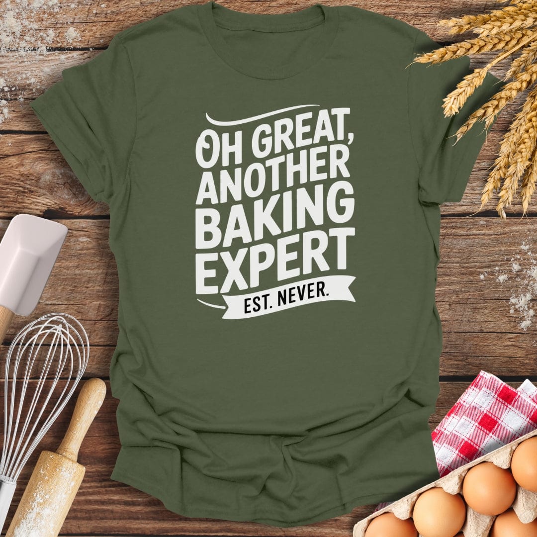 Baking Expert T-Shirt Military Green / S Baking Threads