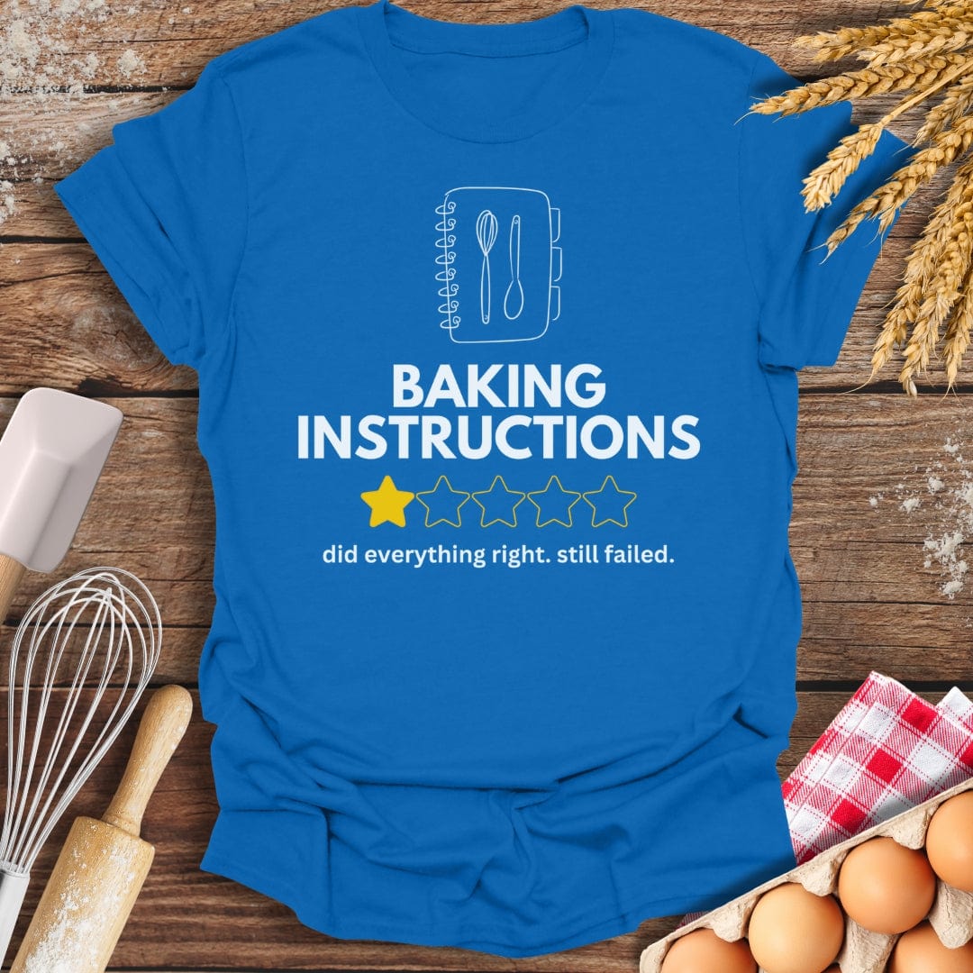 Baking Instructions: 1 Star Review T-Shirt Royal / S Baking Threads
