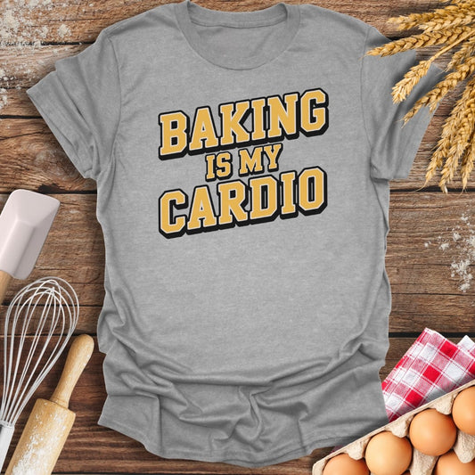 Baking Is My Cardio T-Shirt Sport Grey / S Baking Threads