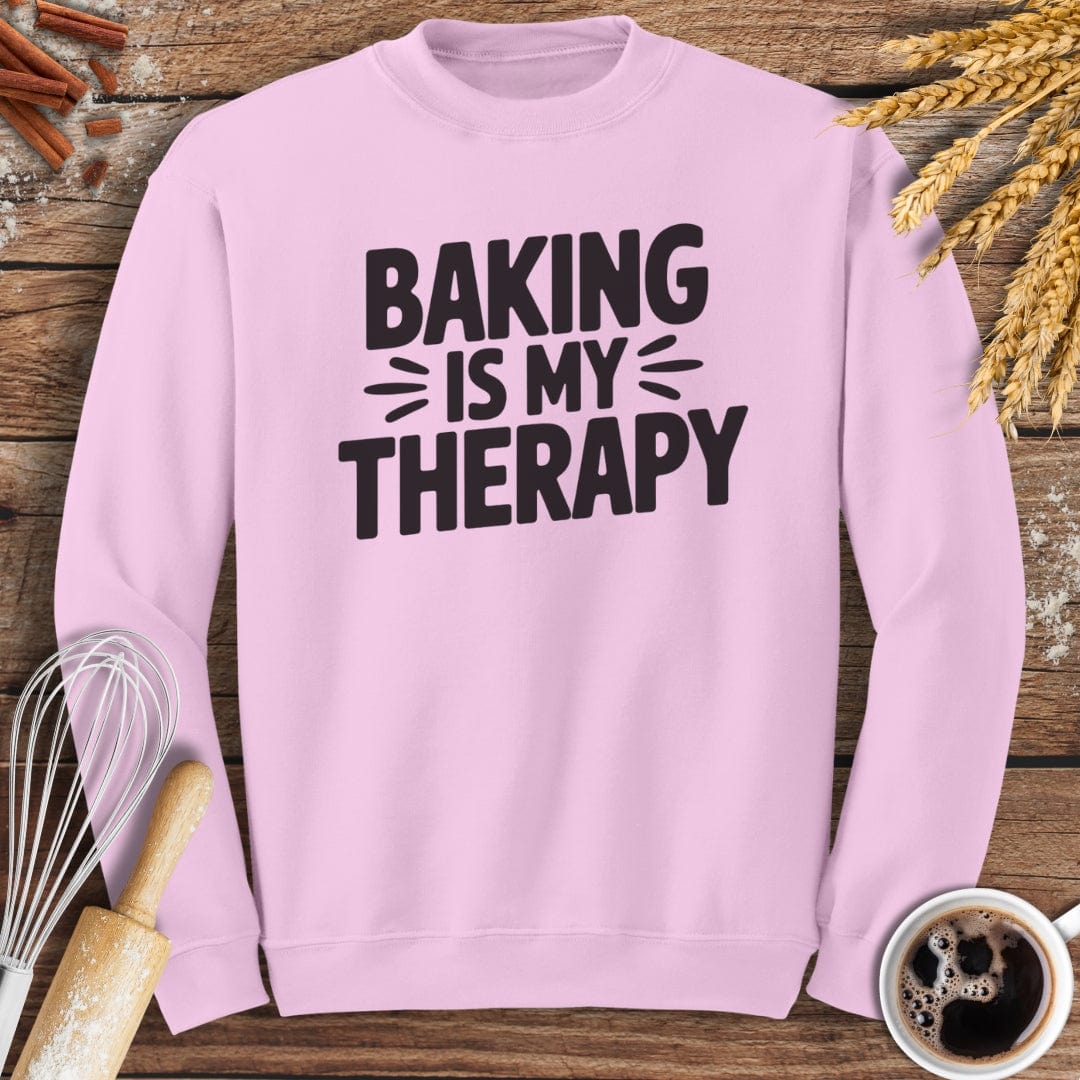 Baking Is My Therapy Sweatshirt Baking Threads