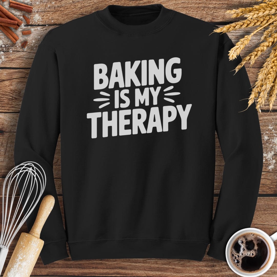 Baking Is My Therapy Sweatshirt Baking Threads